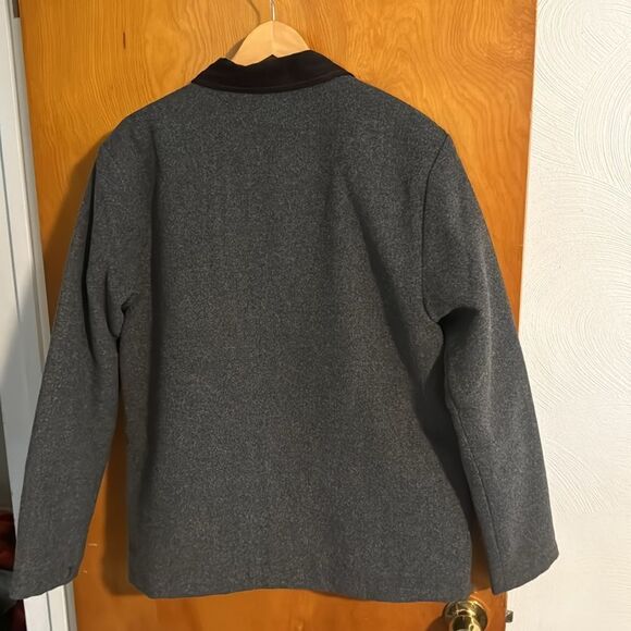 Wool Blend Jacket Mens Medium Gray St John’s Bay - Picture 2 of 4